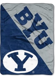 BYU Cougars Halftone Micro Raschel Blanket