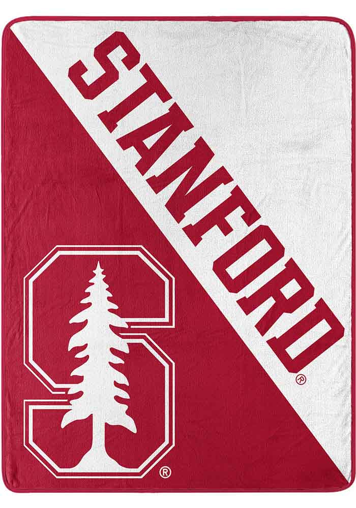 Stanford Cardinal Halftone Micro Raschel Blanket