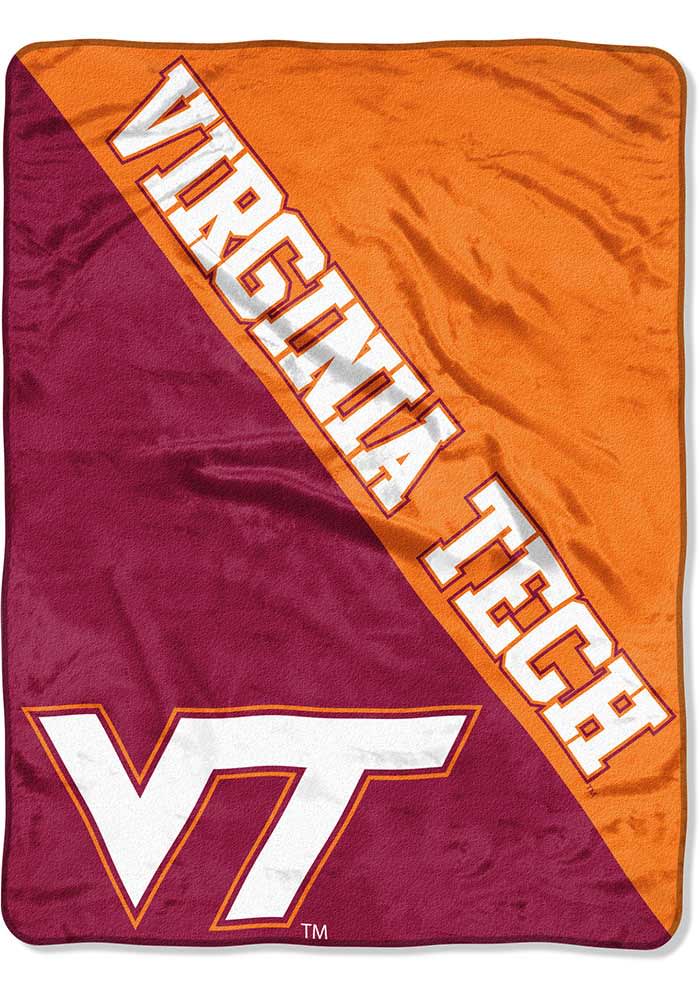 Virginia Tech Hokies Halftone Micro Raschel Blanket