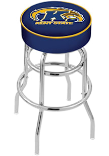 Kent State Golden Flashes Double-Ring Swivel Pub Stool - Black