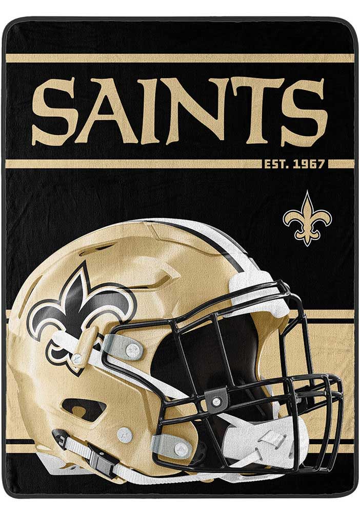 New Orleans Saints Run Micro Raschel Blanket