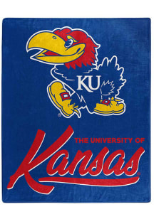 Kansas Jayhawks Signature Raschel Blanket