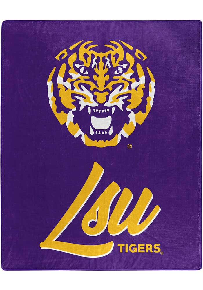 LSU Tigers Signature Raschel Blanket