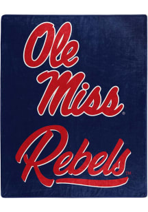 Ole Miss Rebels Signature Raschel Blanket