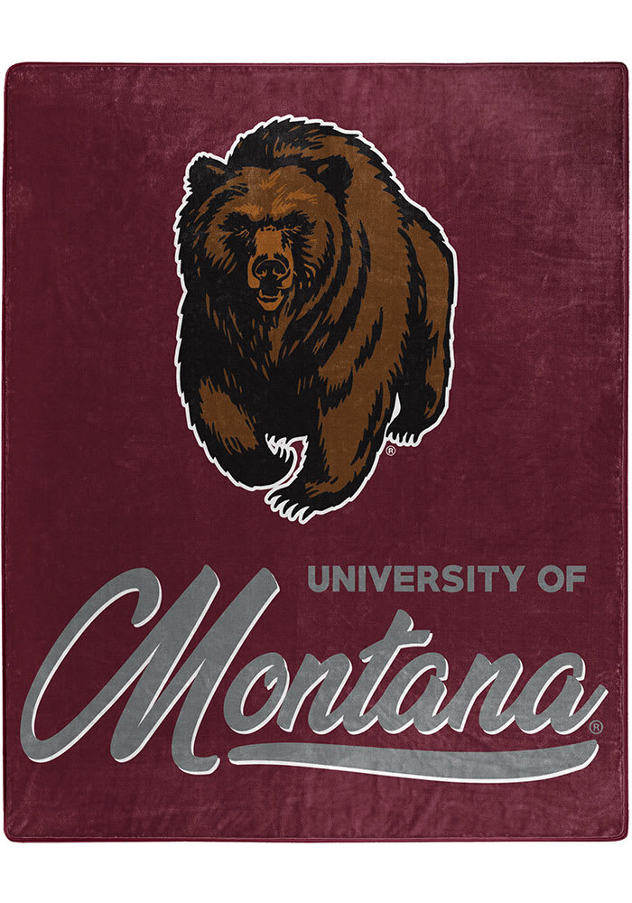 Montana Grizzlies Signature Raschel Blanket
