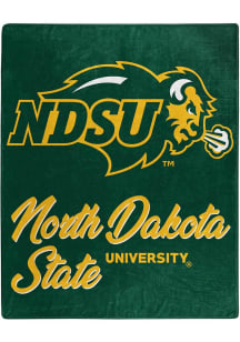 North Dakota State Bison Signature Raschel Blanket