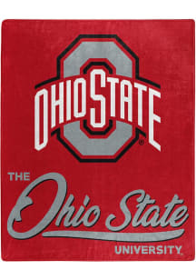 Red Ohio State Buckeyes Signature Raschel Blanket