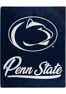 Blue Penn State Nittany Lions Signature Raschel Blanket