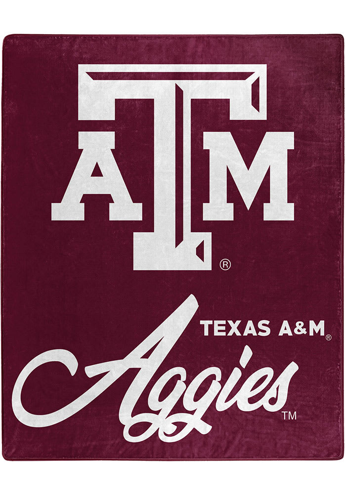 Texas A&M Aggies Signature Raschel Blanket