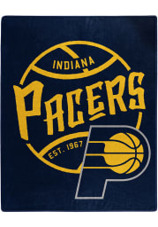 Indiana Pacers Black Top Raschel Blanket
