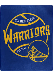 Golden State Warriors Black Top Raschel Blanket