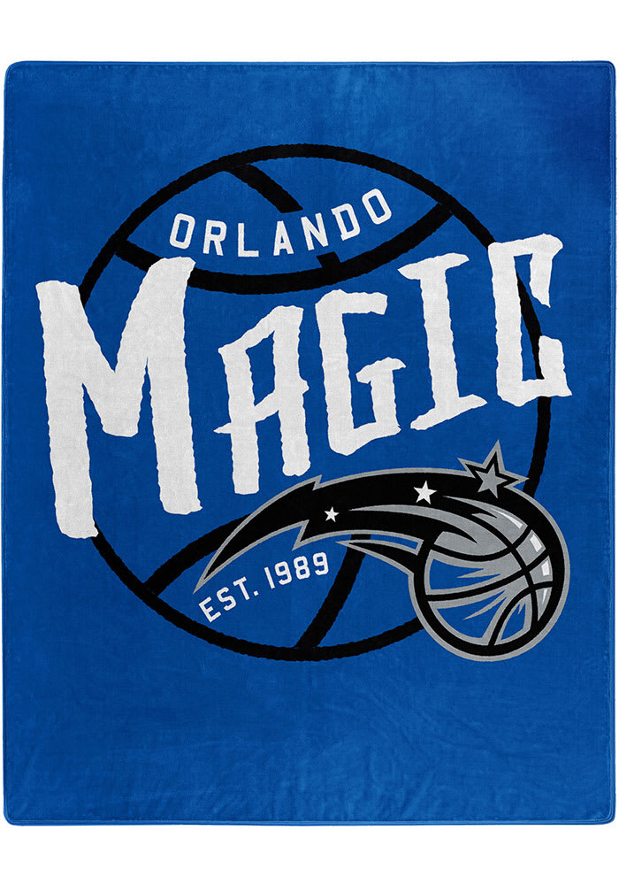 Orlando Magic Black Top Raschel Blanket