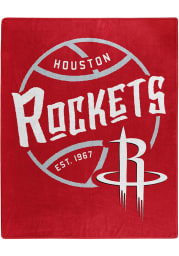 Houston Rockets Black Top Raschel Blanket