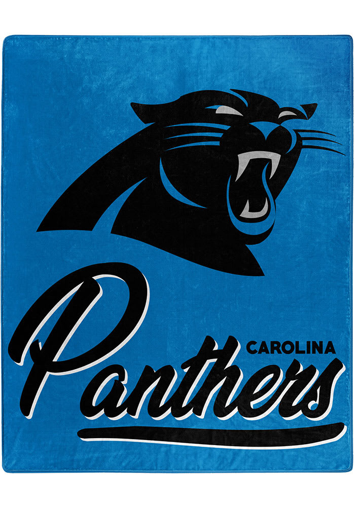 Carolina Panthers Signature Raschel Blanket