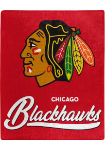 Chicago Blackhawks Signature Raschel Blanket