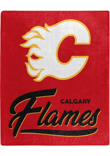 Calgary Flames Signature Raschel Blanket