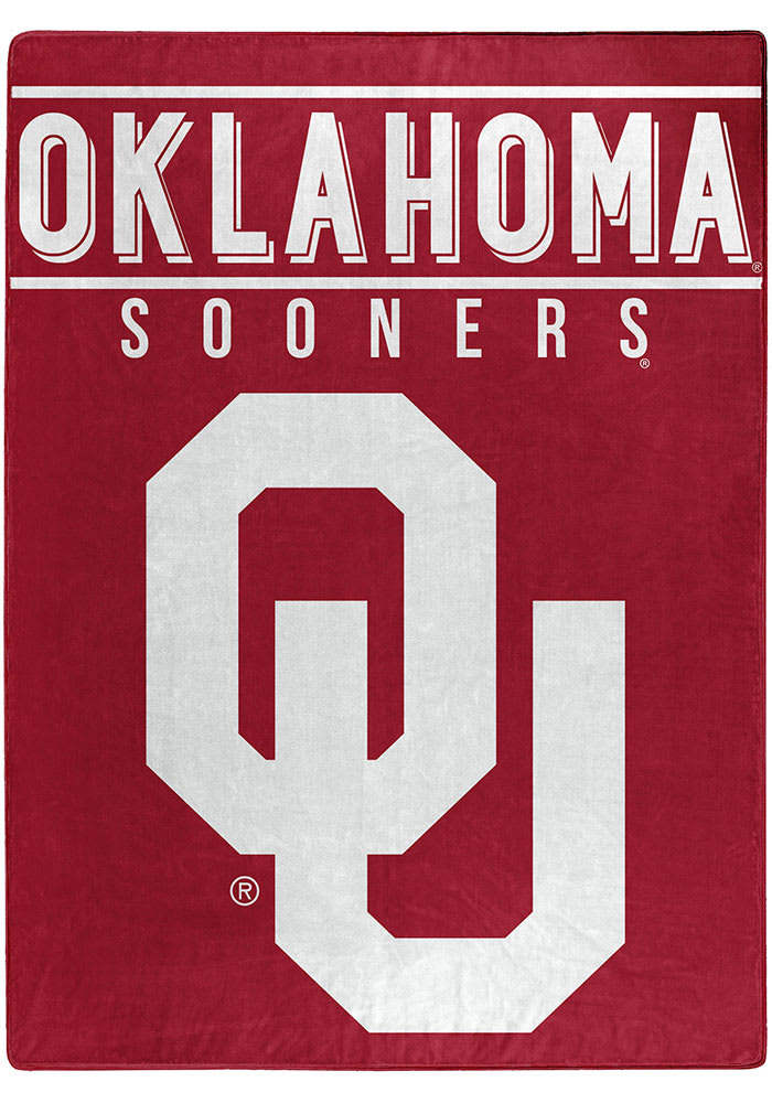 Oklahoma Sooners Basic 60x80 Raschel Blanket - RED