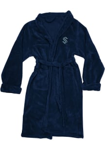 Seattle Kraken Navy Blue L/XL Silk Touch Bathrobes