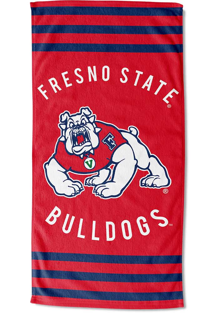 Fresno State Bulldogs Stripes Beach Towel