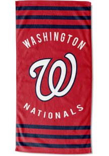 Washington Nationals Stripes Beach Towel