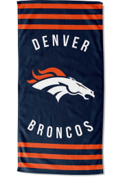 Denver Broncos Stripes Beach Towel