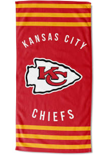 Kansas City Chiefs Stripes Beach Towel