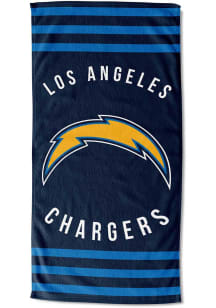 Los Angeles Chargers Stripes Beach Towel