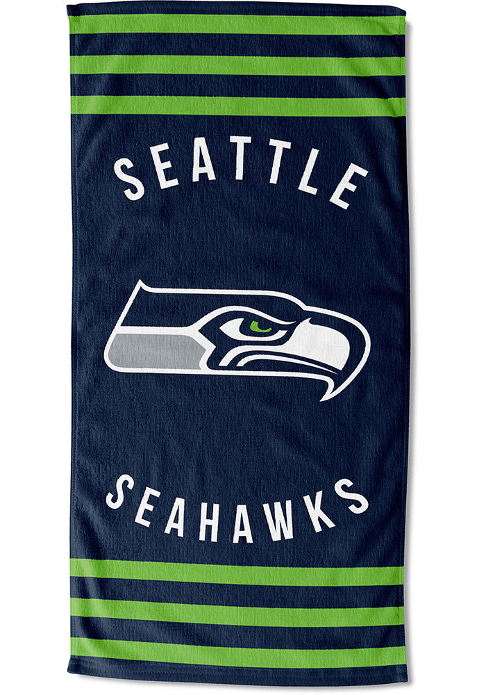 Seattle Seahawks Stripes Beach Towel