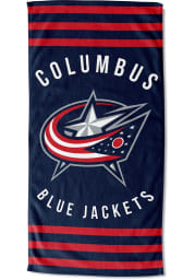 Columbus Blue Jackets Stripes Beach Towel