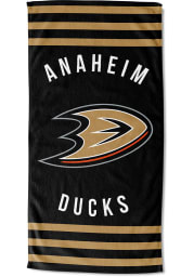 Anaheim Ducks Stripes Beach Towel
