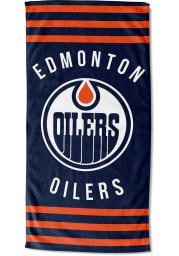 Edmonton Oilers Stripes Beach Towel