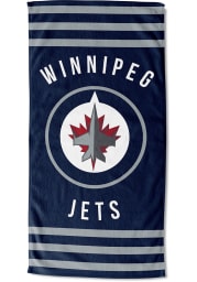 Winnipeg Jets Stripes Beach Towel