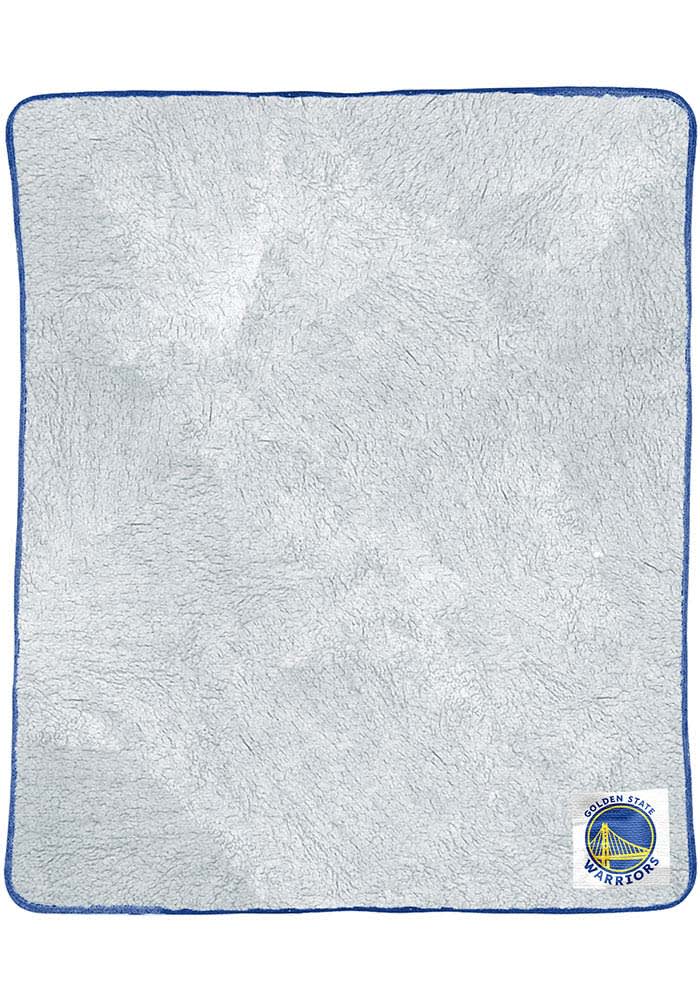 Golden State Warriors Two Tone Sherpa Blanket