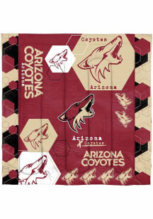 Arizona Coyotes Hexagon Full Queen Comforter