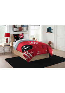 Houston Rockets Hexagon Twin Comforter