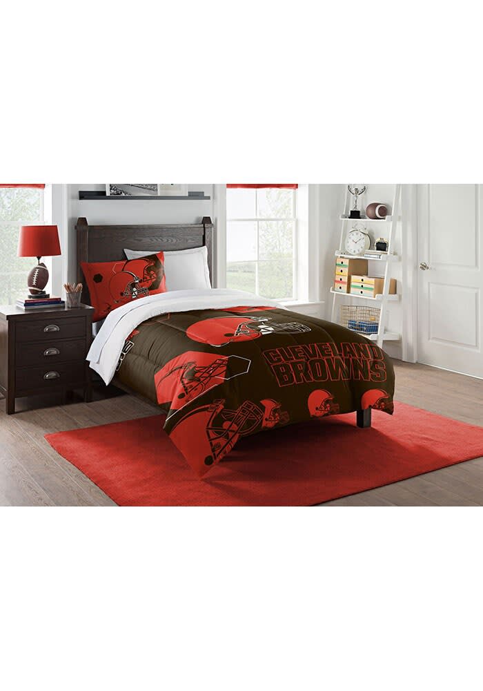 Cleveland Browns Hexagon Twin Comforter