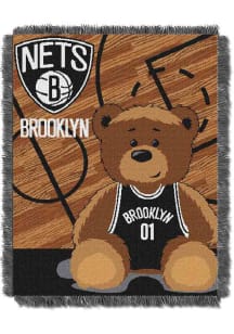 Brooklyn Nets Half Court Baby Blanket