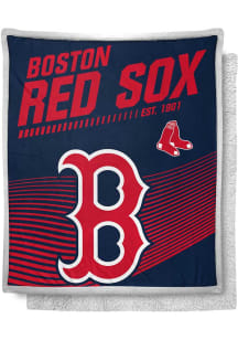 Boston Red Sox New School Mink Sherpa Blanket