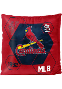 St Louis Cardinals Velvet Reverse Throw Pillow - Red