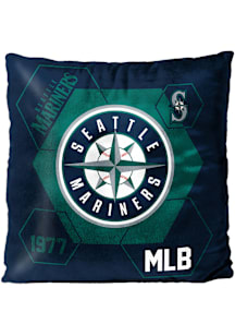 Seattle Mariners Velvet Reverse Throw Pillow - Navy Blue
