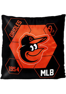 Baltimore Orioles Velvet Reverse Throw Pillow - Black