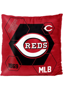 Cincinnati Reds Velvet Reverse Throw Pillow - Red