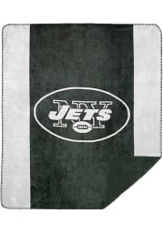 New York Jets Silver Knit Fleece Blanket