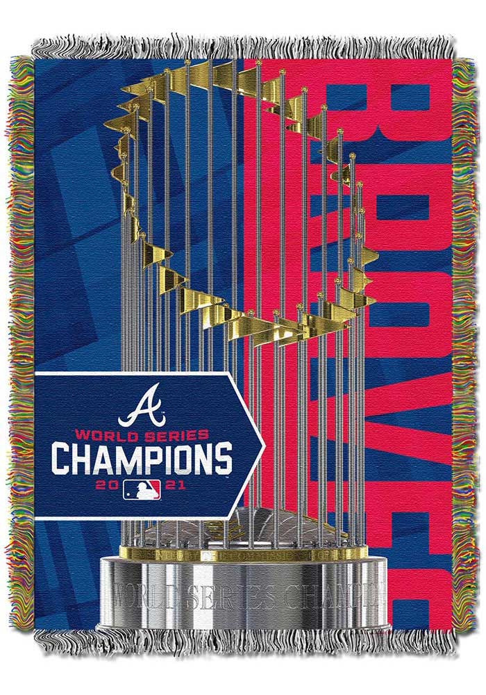 Atlanta Braves 2021 World Series Champions Woven Tapestry Blanket