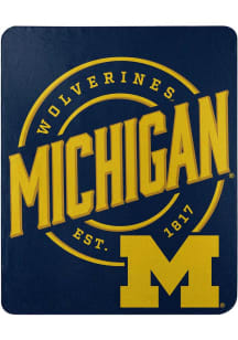 Blue Michigan Wolverines Campaign Fleece Blanket