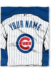 Chicago Cubs Personalized Jersey Silk Touch Fleece Blanket