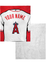 Los Angeles Angels Personalized Jersey Silk Touch Sherpa Blanket