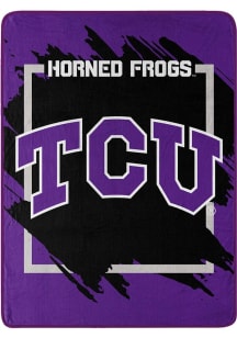 TCU Horned Frogs Dimensional Micro 46x60 Raschel Blanket