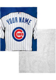 Chicago Cubs Personalized Jersey Silk Touch Sherpa Blanket
