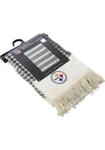 Pittsburgh Steelers Waffle Jacquard Tapestry Blanket